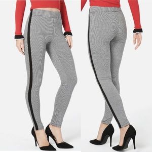 NWT INC International Concepts Shaping Tuxedo Stripe Leggings, Small